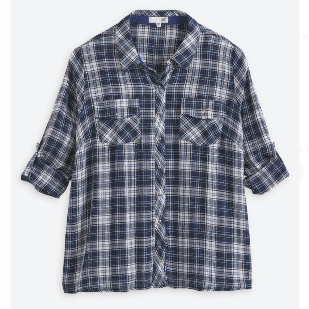 Boylen Relaxed Button Down Woven Top